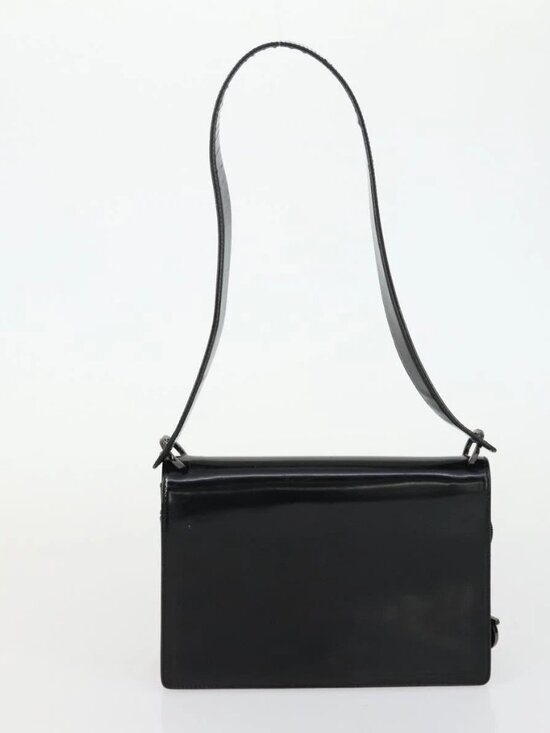 Salvatore Ferragamo Shoulder Bag Nylon Leather 3 Set Black Beige Auth bs31740 - Picture 7 of 16